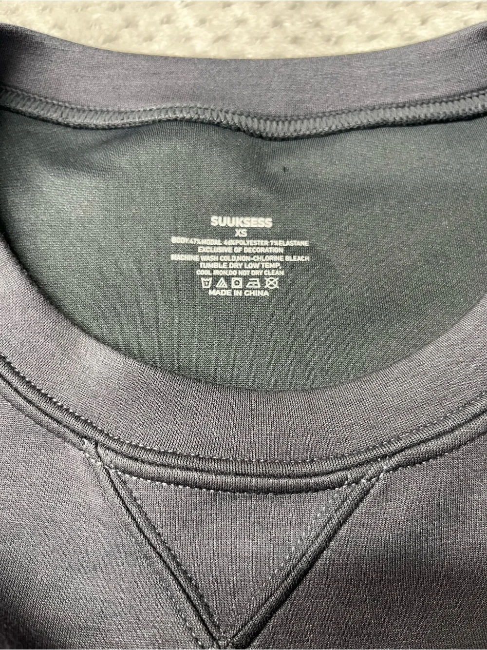 Women's Charcoal Crewneck Sweatshirt - Unbranded